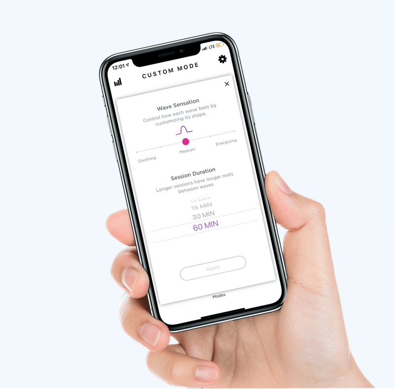 Choose your duration with Custom Mode - Embr Labs