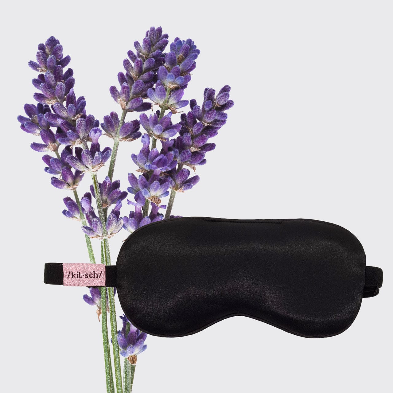 The Lavender Weighted Satin Eye Mask by Kitsch