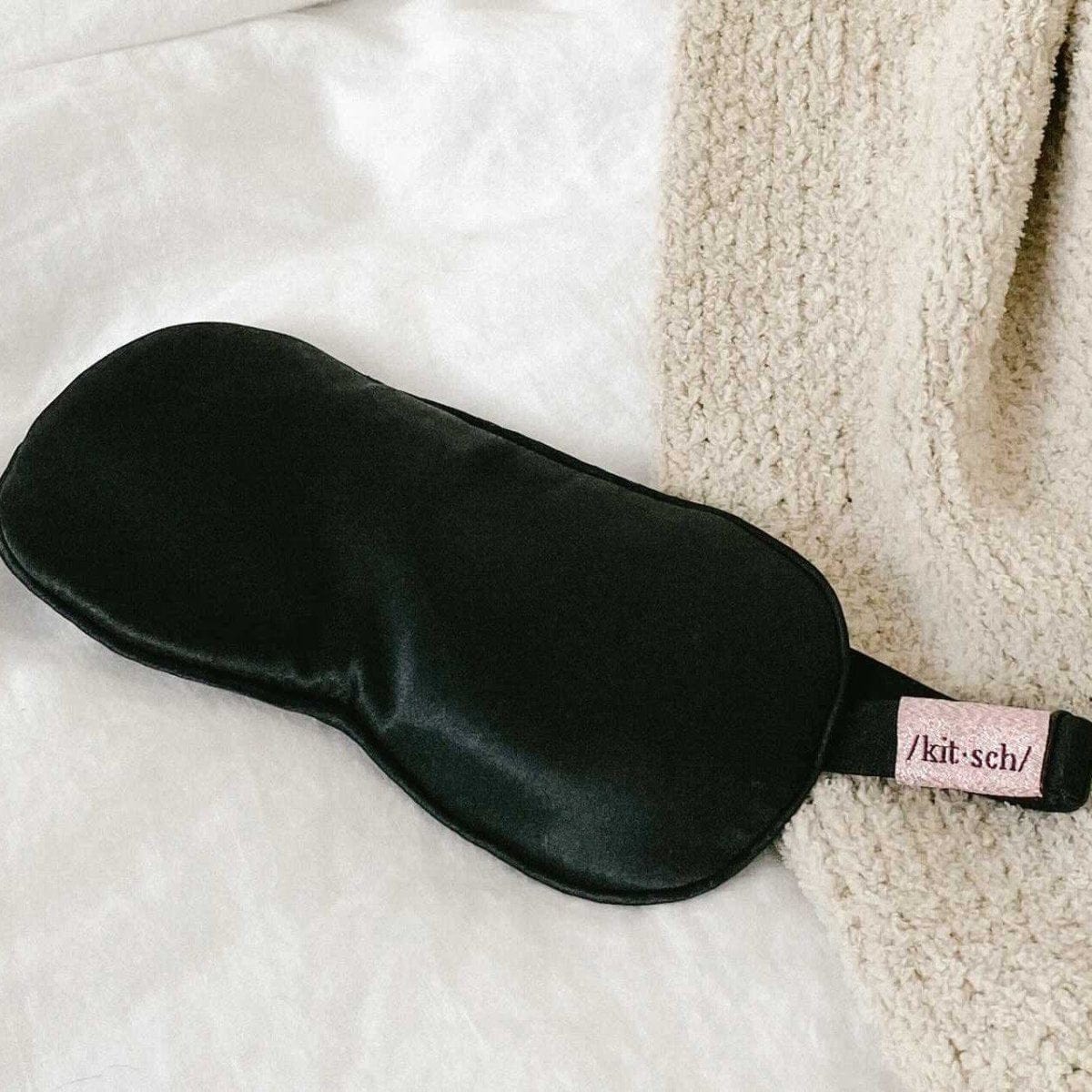 The Lavender Weighted Satin Eye Mask by Kitsch